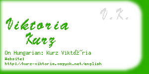 viktoria kurz business card